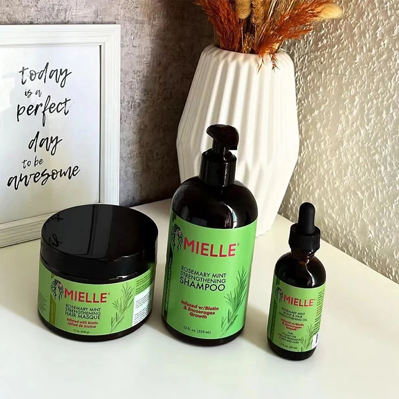 MIELLE Hair Growth Rosemary Mint Split Ends Dry Nourishing Treatment Bald Strengthening Anti Loss Essential Regrowth Hair Mask