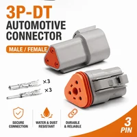 DT06-3S & DT04-3P 3-Pin Deutsch Type DT Series Waterproof Connector - Heavy Duty Automotive Plug for Truck Wire Harness 1