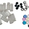 (100pcs) 2ml 5ml Vials with Rubber Stopper Flip Off Caps or Al Caps Glass Bottles 4