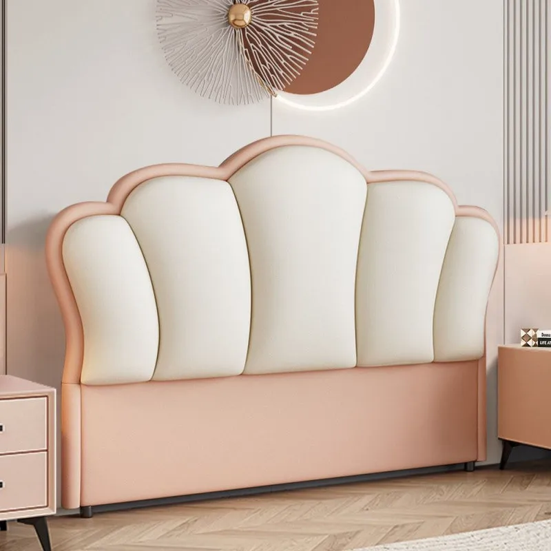 new bedside soft bag backrest simple modern floor ultra-thin solid wood single buy bedside board princess one