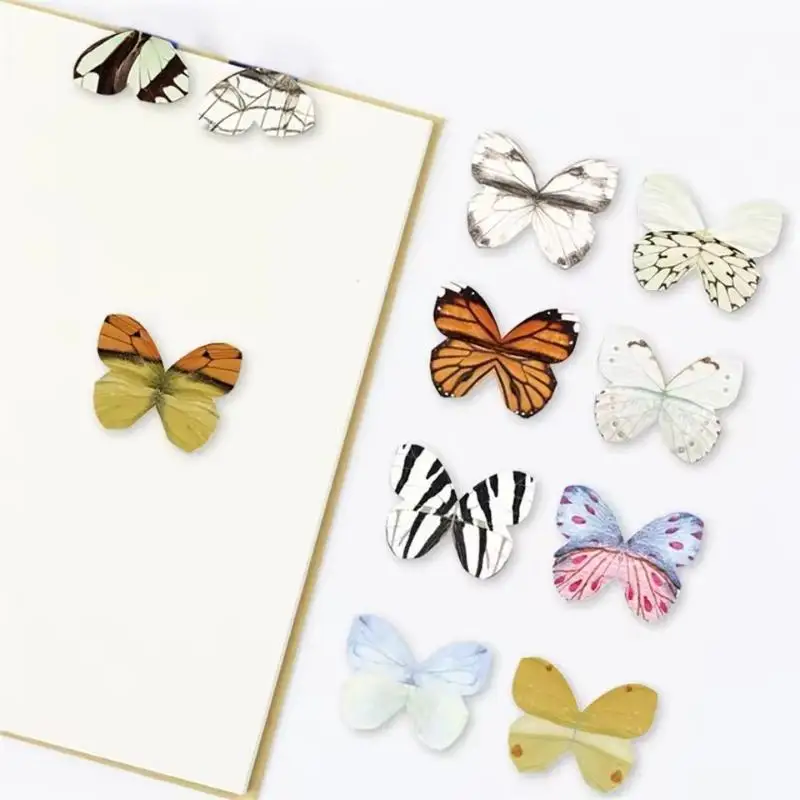 4Pcs Colorful Butterfly Magnetic Bookmark Classical Butterfly Shaped Artistic Bookmark Student Artistic Bookmark Office Supplies