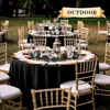 6 Pack Round Tablecloth 108 Inch Black, Stain and Wrinkle Resistant Table Cloth - Washable Polyester Table Cover 4