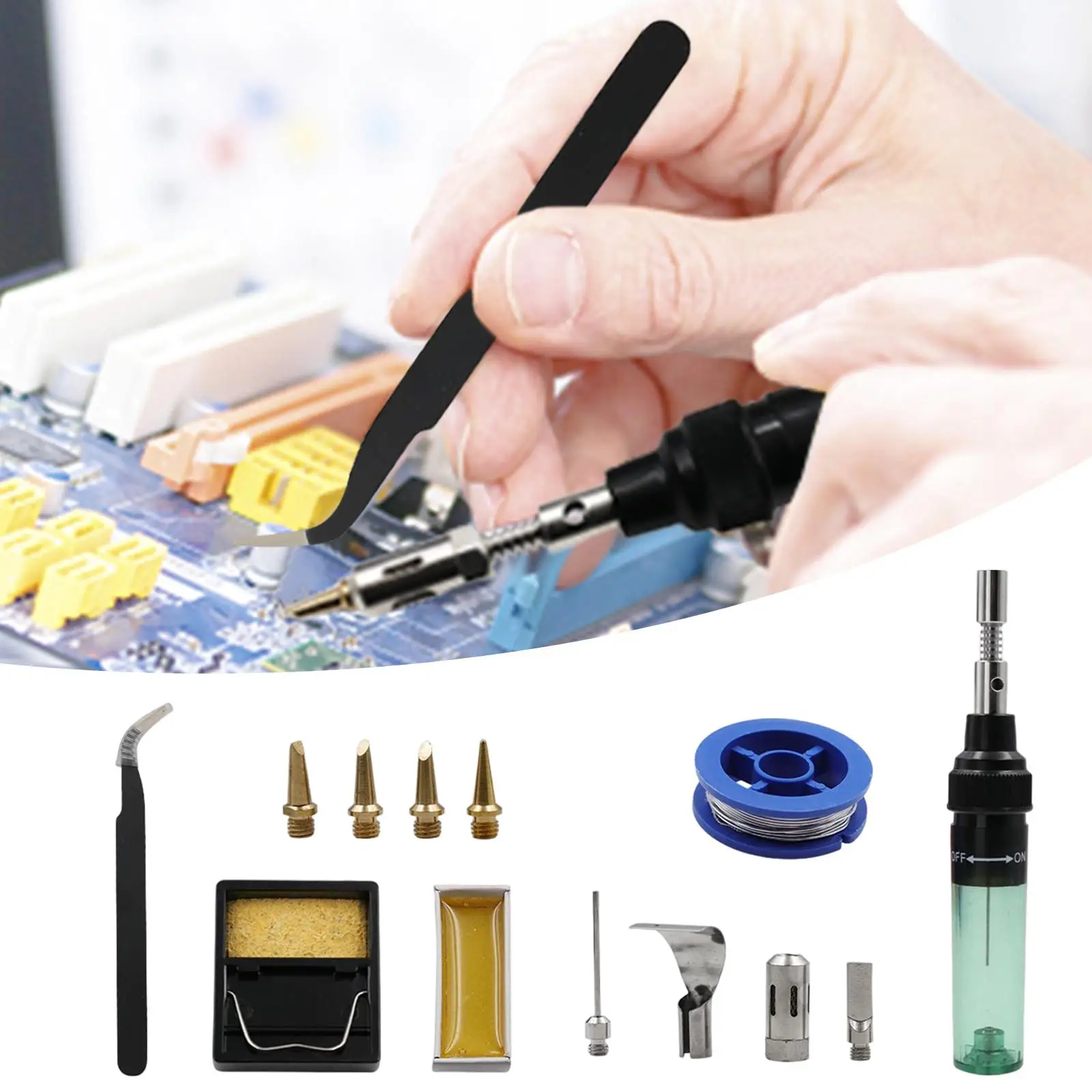 

Professional Gas Soldering Iron Soldering Iron Station for Computer Repair