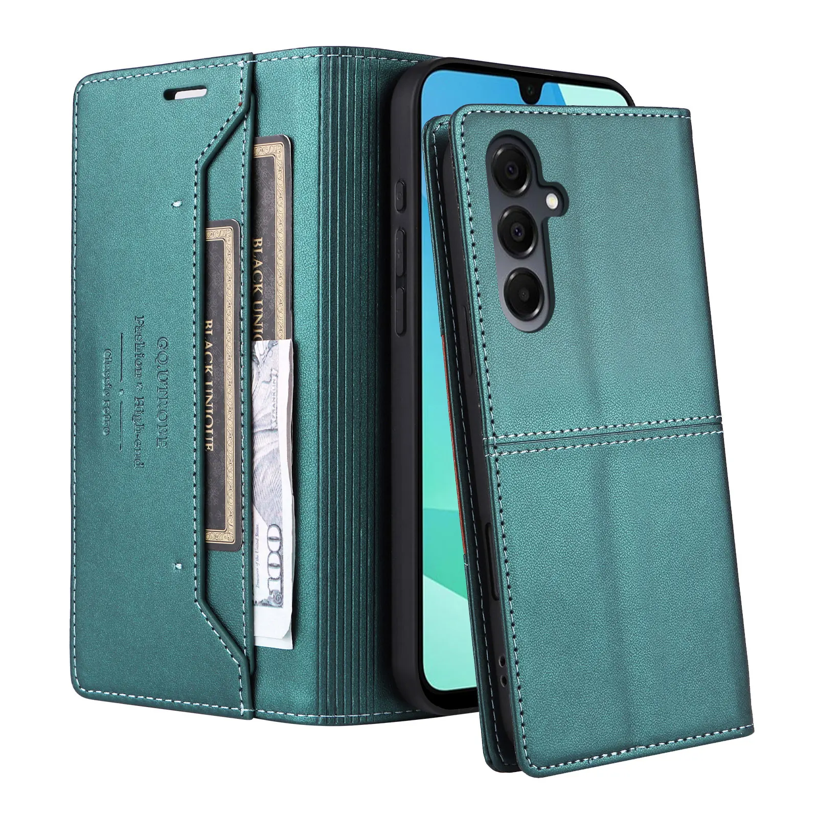 Premium Flip Leather Magnetic Wallet Case
