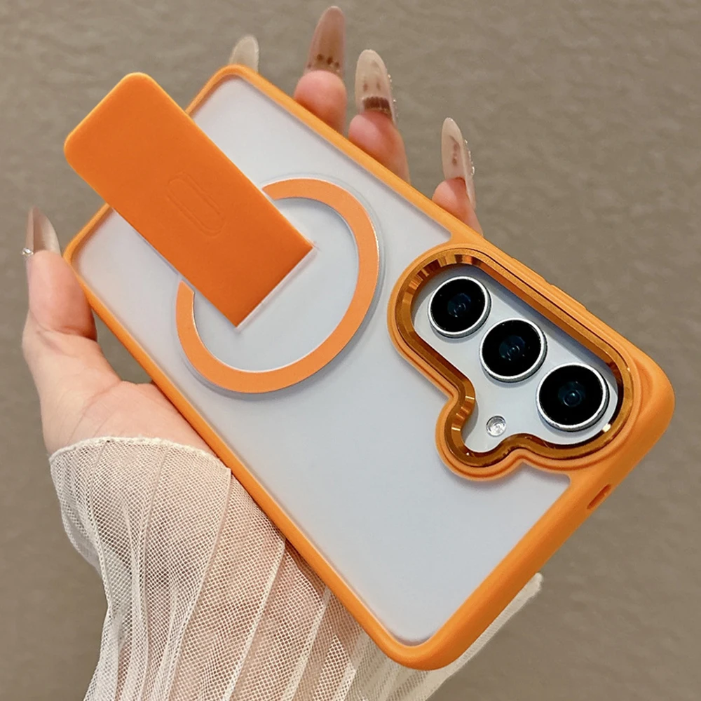 Armor Folding Magnetic Shockproof Matte Case - Durable Hard Cover