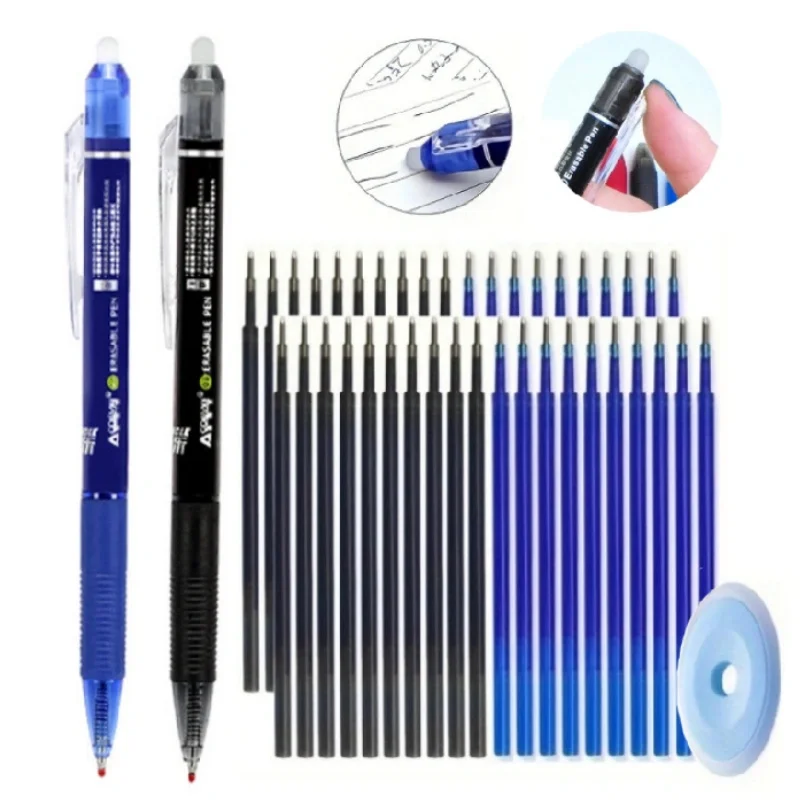 23pcs/set Ink Erasable Gel Pen with Refill Set Office Writing Stationery erasable gel pens
