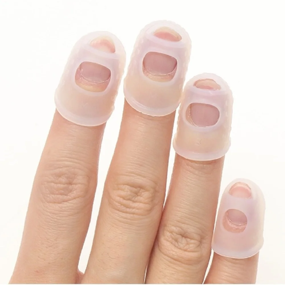 Ukulele Set 5pcs Finger Cover Anti-slip Hands Coat Relief Play Pain Gloves for Ukulele Electric Acoustic Guitar Stringed Musical Instrument