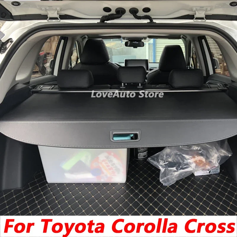 

For Toyota Corolla Cross 2021 2022 Car Curtain Trunk Partition Curtain Partition Rear Racks Car Storage Accessories Cover