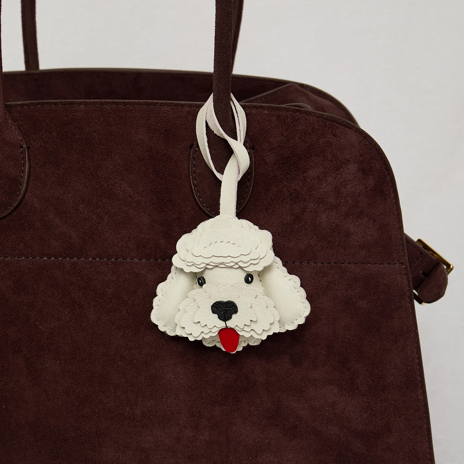 Teddy dog leather charm styling