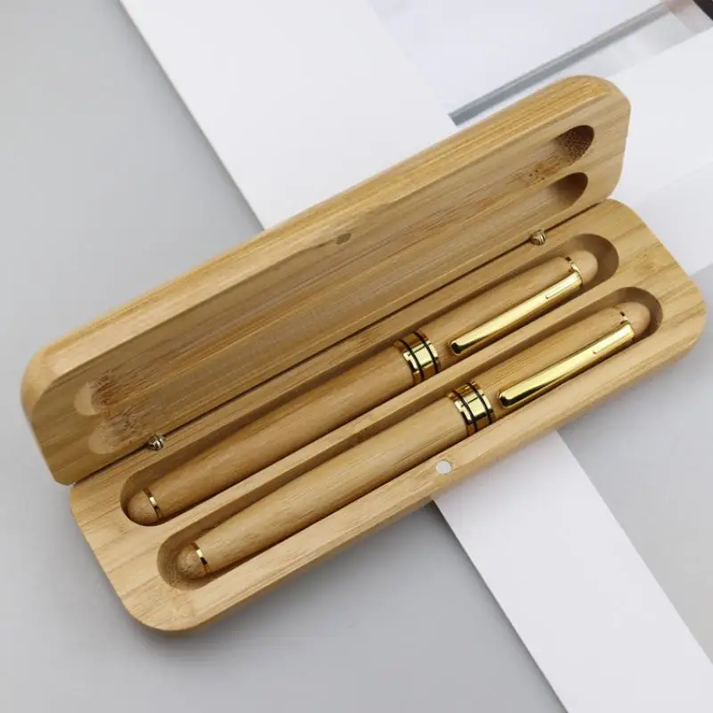 

Pencil Case From Nature Bamboo for Wood School Pencilcase Pen Storage Box Office Stationery School Supplies Business Pen Case