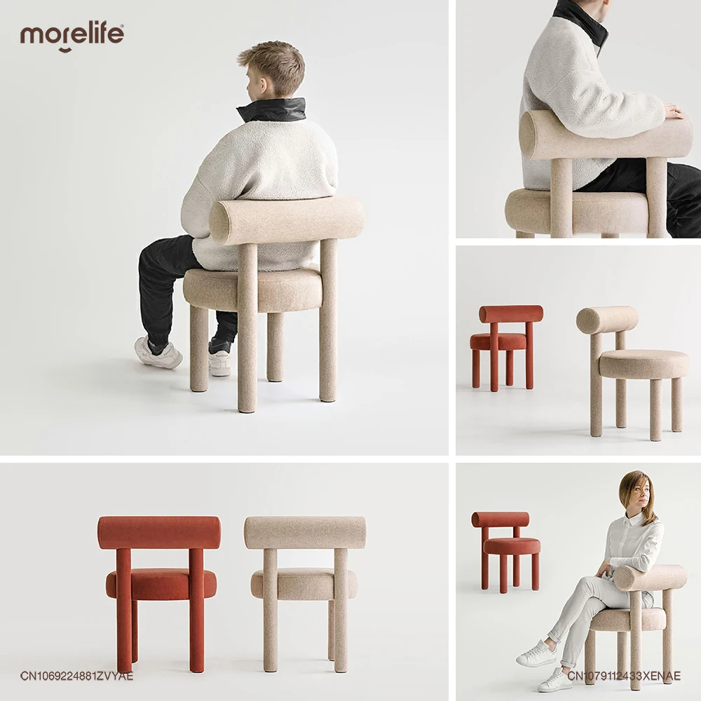 Nordic Designer Creatieve Eetkamerstoelen Luxe Moderne Comfortabele Rugleuning Make-Up Stoel Dressing Kruk Muebles Huismeubilair