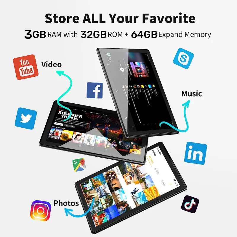 8 INCH Type-C 8FY Android 12 Tablet PC - 3GB RAM, 32GB ROM, Quad-Core, WiFi, Dual Camera, 1280x800 IPS Screen Description Image.This Product Can Be Found With The Tag Names Computer Office, Tablet, Tablets