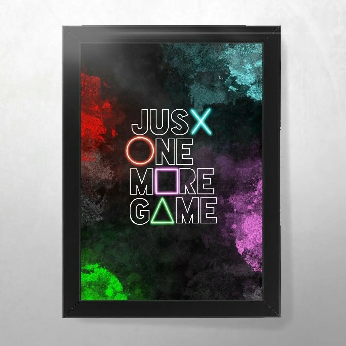 

JUST ONE MORE GAME Modern Posters Picture HD Decorative Cuadros Canvas Wall Art Home Decor Paintings for Living Room Decorations