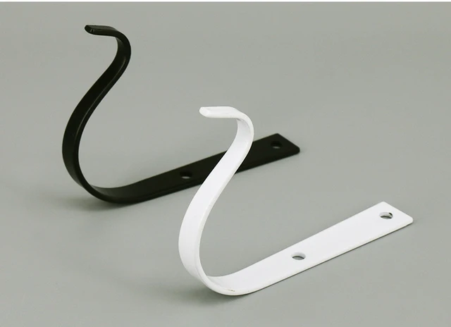 Ganci Da Parete MaoXinTek - In Metallo, Per Lanterne, Piante, Decorazioni, Nero/Bianco