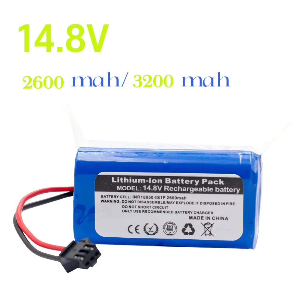 

Li-Ion Lithium Battery 14.8V 3200mAh robot Vacuum Cleaner Battery Pack replacement for chuwi ilife v7 V7S Pro Robotic Sweeper