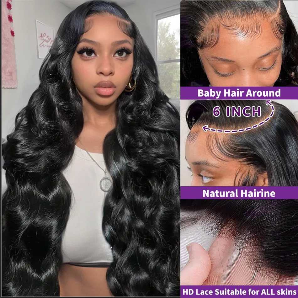 Human hair wig 13x6 Body Wave Lace Frontal Human Hair Wig 13x4 Hd Lace Frontal Human Hair Wig for Women