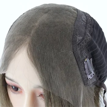 Human Hair Jewish Wig Real Virgin European Hair Lace Top Light Breathable Natural Hairline Kosher Wig Thick End Super Long