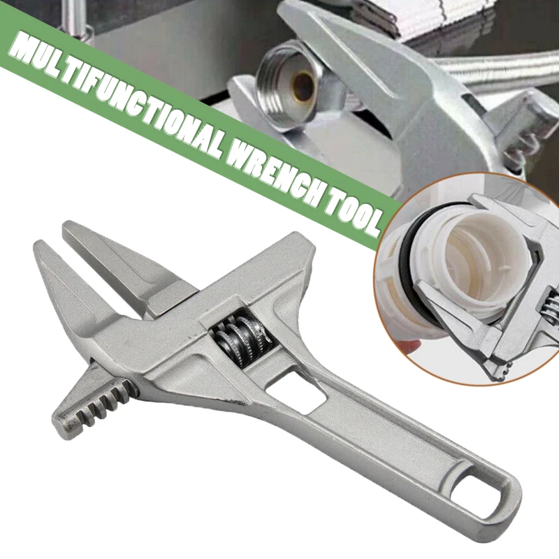 

Multi-function 6-68mm Opening Adjustable Spanner Wrench Convenient Plumber Aluminum Alloy Bathroom Plumbing Wrenchb Repair Tool