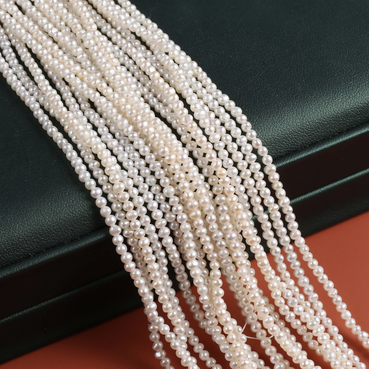 Natural Freshwater Pearls Beads High Quality Oblate shape Punch Loose Beads for Jewelry Making DIY necklace bracelet Accessories