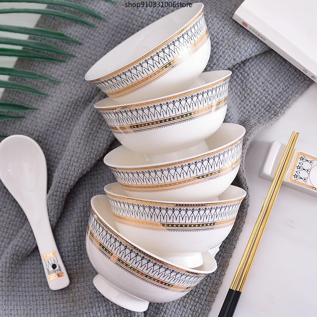 Brand Top Quality Ceramic Porcelain Dinnerware Sets 24K Gold Tableware of  58 Pcs Fashion Dish Plates Set Royal Luxury Cup Kits - AliExpress