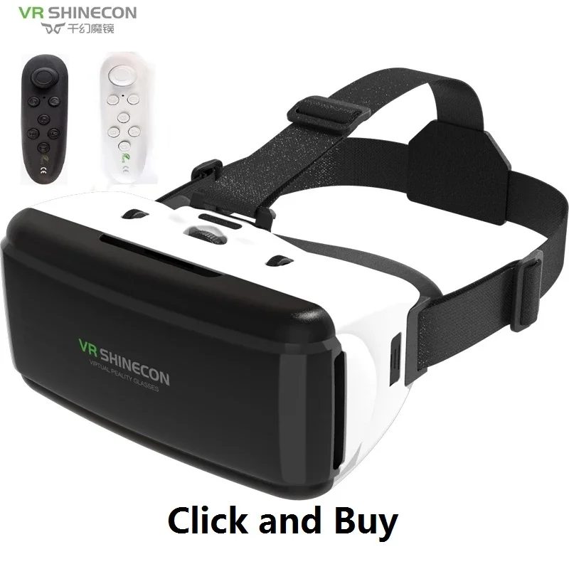 VR SHINECON BOX 5 Mini VR Glasses 3D Glasses Virtual Reality Glasses VR Headset For Google cardboard Smartp