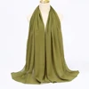 Foulard Hijab en mousseline de soie pour Femme, voile musulman ramadan ,hijab femme musulman,foulard musulmane pour femme, foulard mousseline en Jersey doux de haute qualité hijab islam voile femme musulman,70*180cm