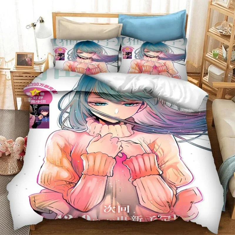 Anime OSHI NO KO 3D Printing Bedding Set Duvet Covers Pillowcases 2/3 Piece Comforter Bedding Sets Bedclothes Bed Home Textiles