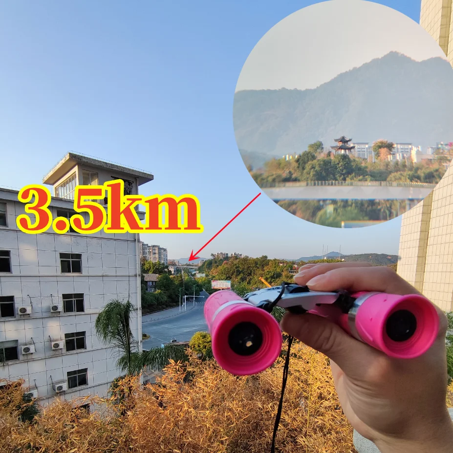 5000x25 HD 강력한 쌍안경 단안 장거리 접이식 망원경 BAK4 FMC 광학, 사냥 스포츠 야외 캠핑 여행용