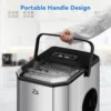 Ice Maker Countertop with Bullet Ice, 10,000pcs/26Lbs/Day, Portable Ice Machine w/Ice Scoop, 45lb Quiet Design and Self-Cleaning 2