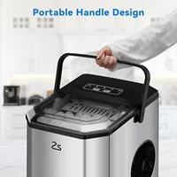 Ice Maker Countertop with Bullet Ice, 10,000pcs/26Lbs/Day, Portable Ice Machine w/Ice Scoop, 45lb Quiet Design and Self-Cleaning 2