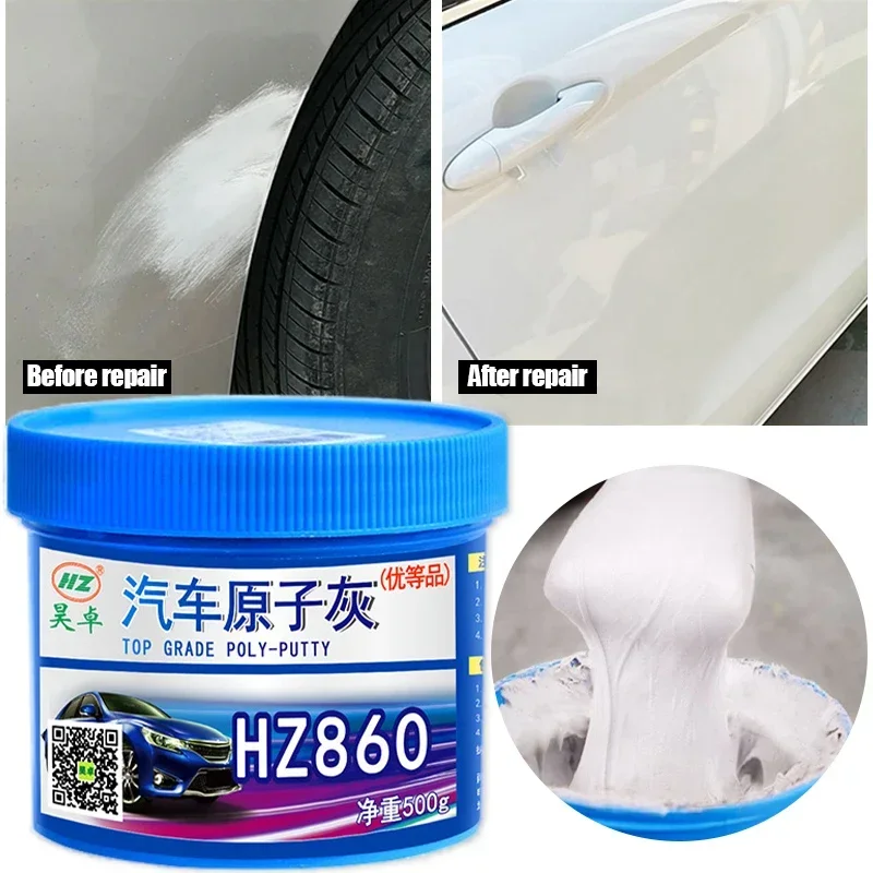 500g Car Body Quick Dry Repair Putty Scratch Filler Painting Assistant Smooth Repairs Tool Universal For Car Auto Accessories car body repair putty