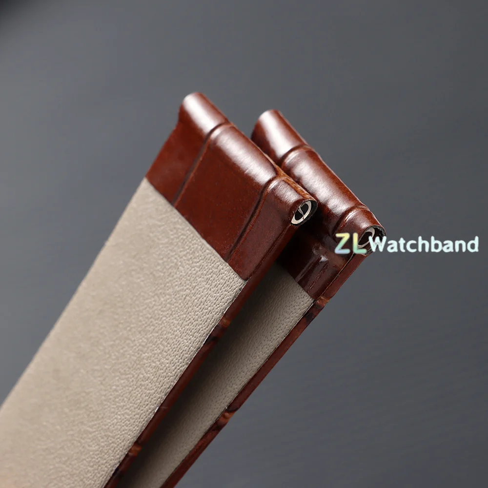 Elegant Leather Watch Strap with Pin Buckle - Available in Multiple Sizes and Colors