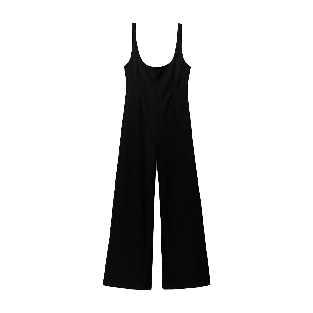 

Zach AiIsa summer new counter quality women's fashion simple all-match suspenders strapless casual drape wide-leg jumpsuit