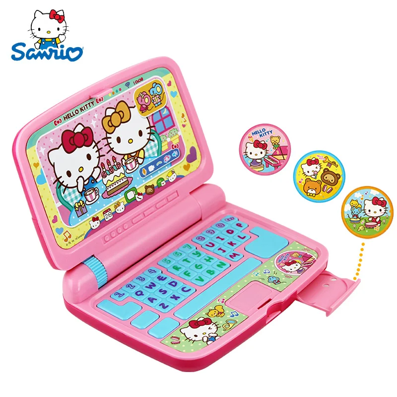 

Genuine Hello Kitty Figure Laptop Computer Model Simulated Household Appliances Learning Education Pretend Play Toy