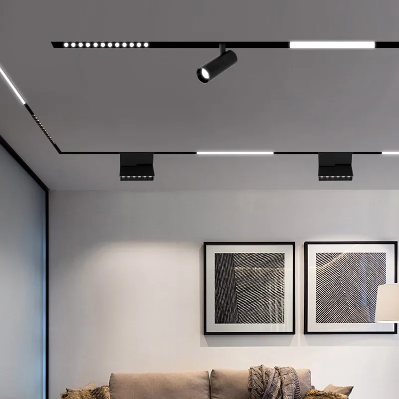Zigbee Tuya Smart Magnetic Led Track Light CCT Dimmable Hue Lamp 2MQTT Home Assistant Alice Alexa 48V Ceiling Lamps Rail Spot 5