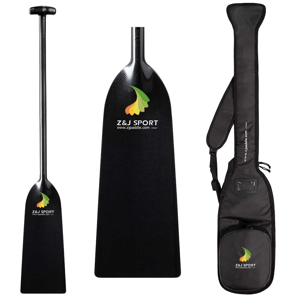 IDBF Approved New Design 1 Piece Carbon Dragon Doat Paddle With Black