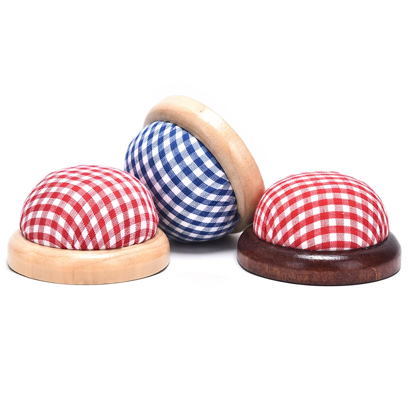 

Wood Bottom Base Needle Pin Cushion Pillow Holder Sewing Craft Stitch DIY Craft