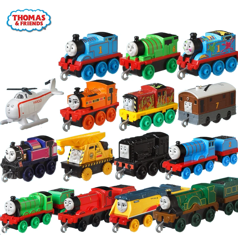 Original Thomas and Friends Trackmaster Train Adventures Engine Plush Along Railway Train Percy Diesel Emily Kids Toys for Boys