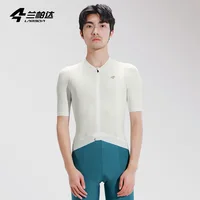 LAMEDA Men's Short Sleeve Cycling Jersey Moisture Wicking Bicycle Top for Road Mountain Bike Lightweight High Elastic Sport 1