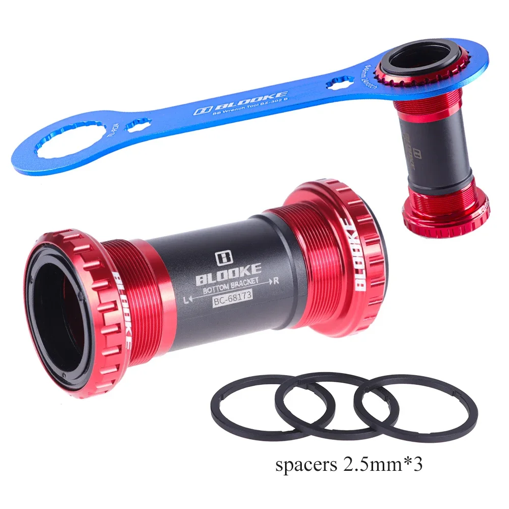 Bicycle Bottom Bracket 3 Colors BSA DUB BB 68/73mm 28.99mm Central Movement BSA68 Thread Sealed 2 Bearing For SR-AM Crankset MTB