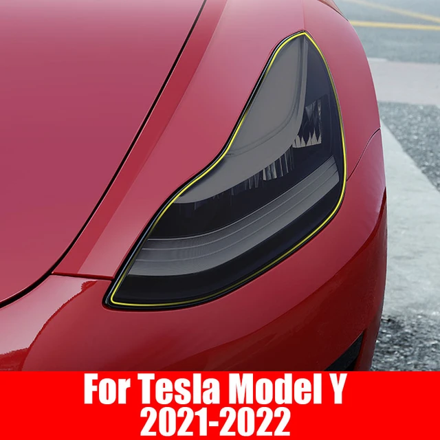 Front Scheinwerfer Auto Styling Aufkleber Für Tesla Modell Y 2021