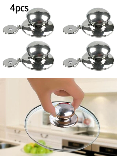 Universal Pot Lid Knob Replacement Kitchen Cookware Pan Lid Hand Grip Knob  with Screw Portable Handle Cover Kitchen Accessories - AliExpress