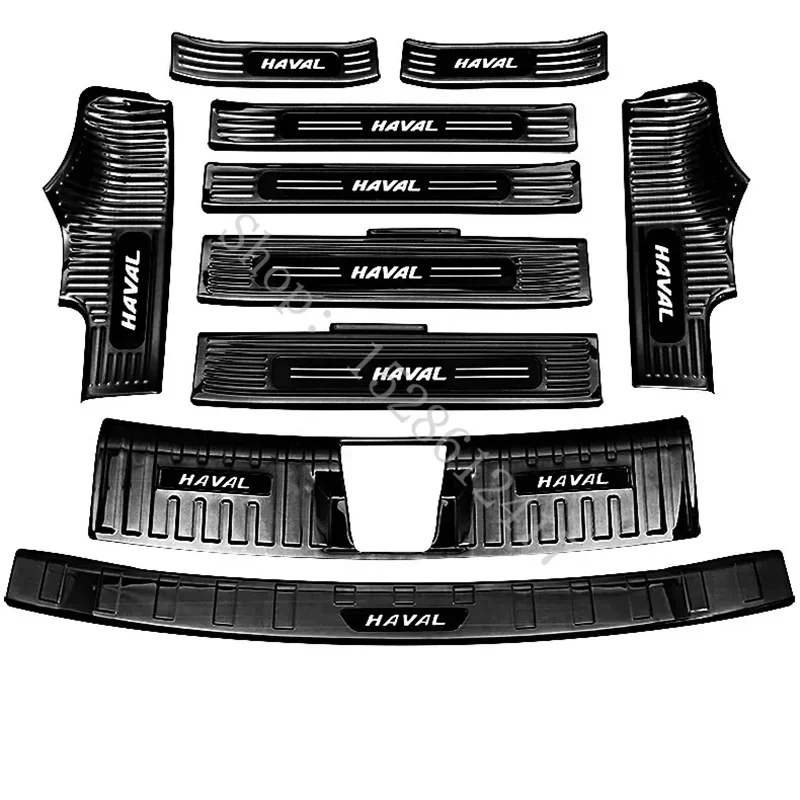 

FOR HAVAL DARGO 2021 2022 2023 Car accessories stainless steel Rear Door Bumper Protector sill plate/ Trunk Tread Plate Trim
