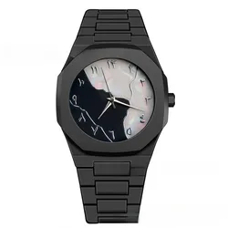 Unisex Darth Vader Millennium Retro Fashion Quartz Watch (Black Silver)