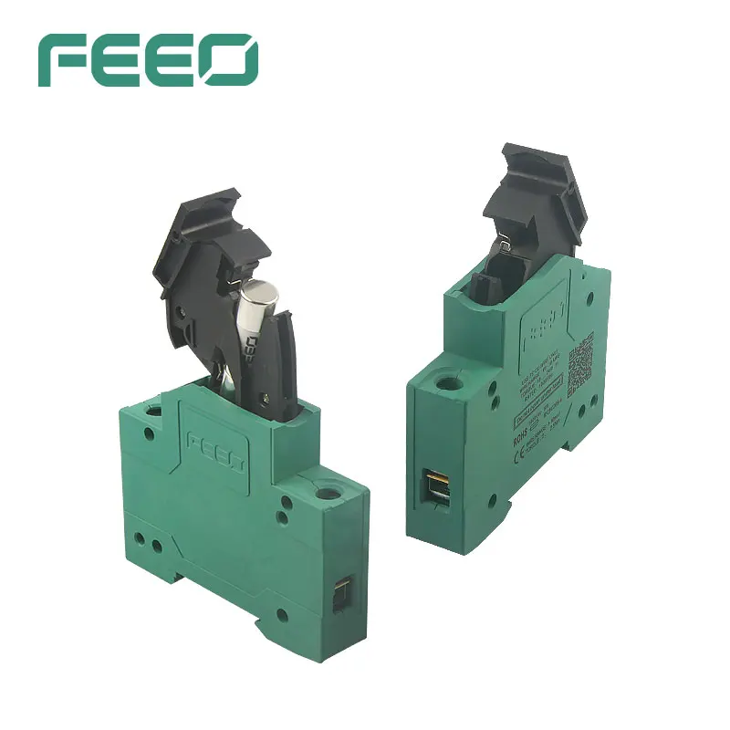 Solar Fuse FEEO DC 10*38mm PV With Light And Fuse for Solar PV System Protection Fusibles 1P 1000V Solar Fuse holder