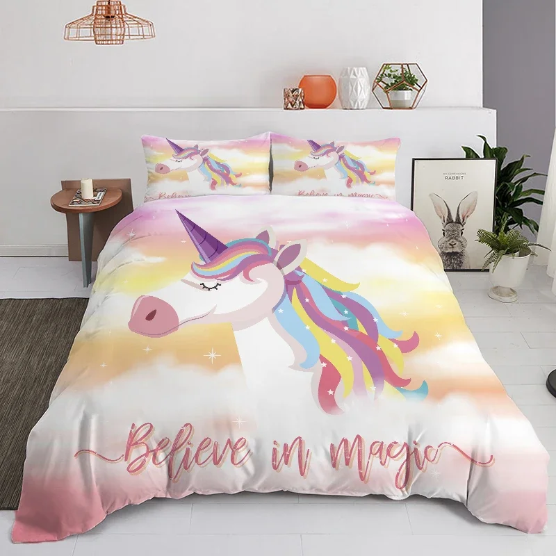 Selbro ® Betoverend Roze Kinderdekbedovertrek Met Sprookjesthema Voor Een Magische Nacht