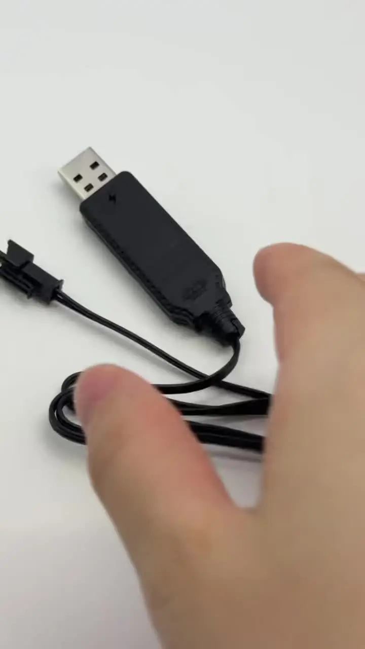 ZYGY 3PCS 7.4V SM - 4P Plug Câble De Charge USB Pour DE36W DE65 HM202 EC08 EC16 DE85 RC Modèle De Voiture Buggy M416 Chargeur De Batterie électrique