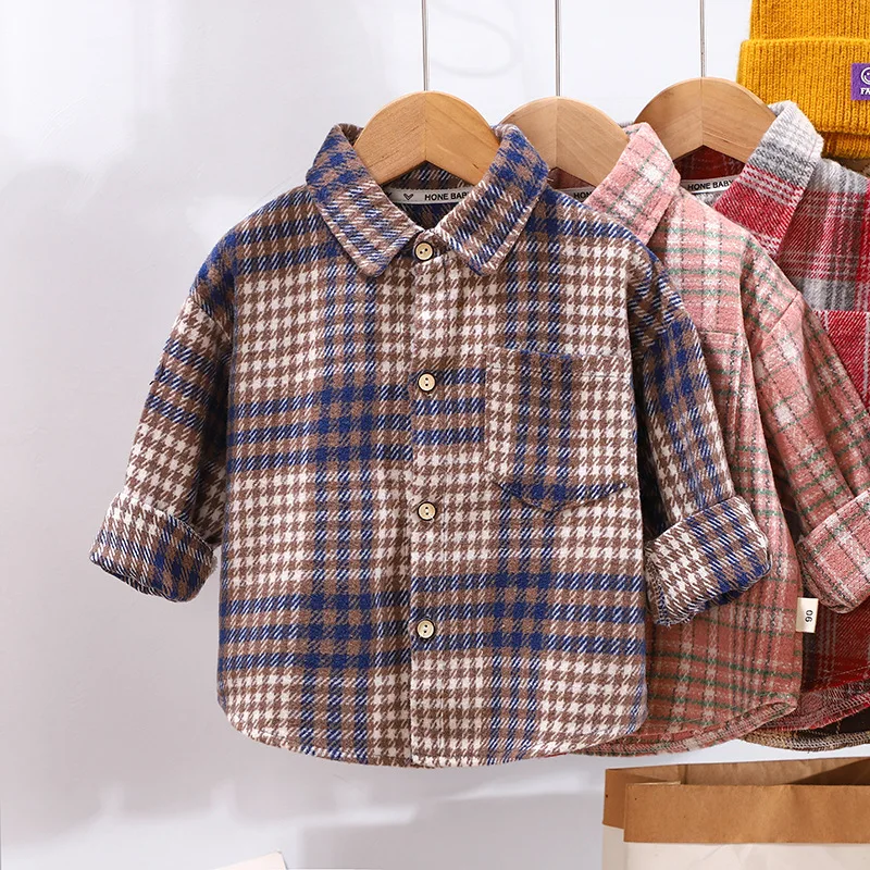 Boys' Plaid Cotton Shirt 2