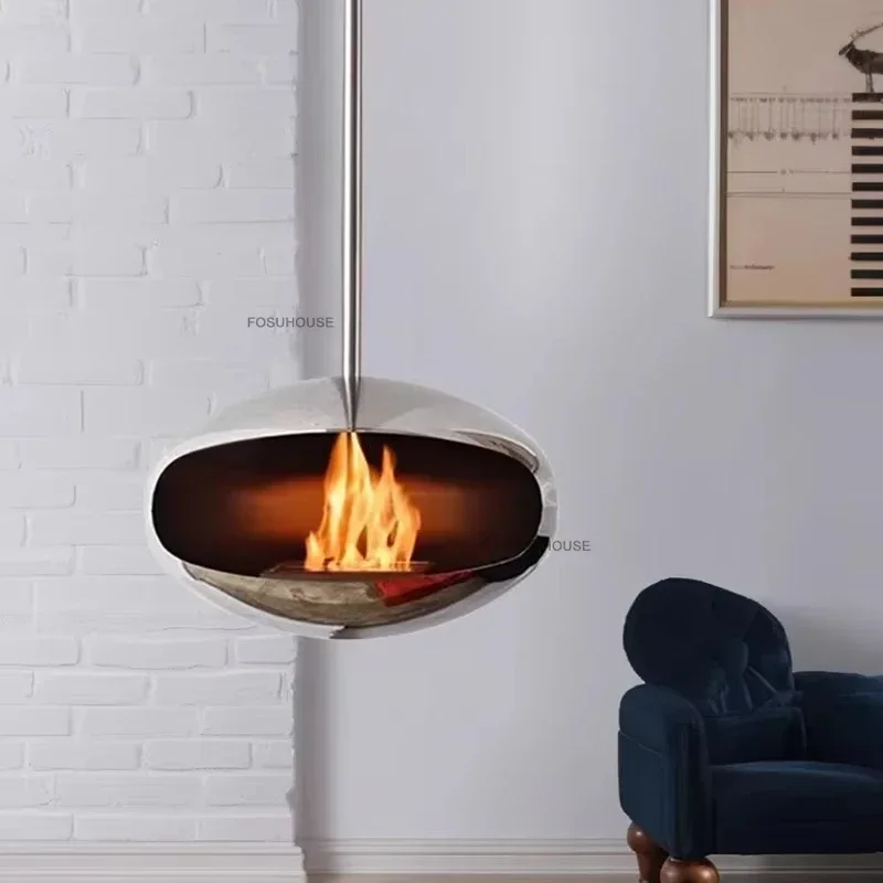 Creative Hanging Fireplaces