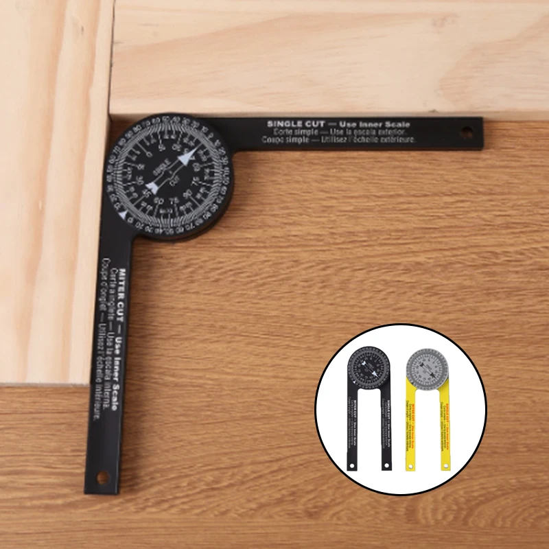 Woodworking Scale Mitre Saw Protractor 360° Angle Level Carpenter Angle